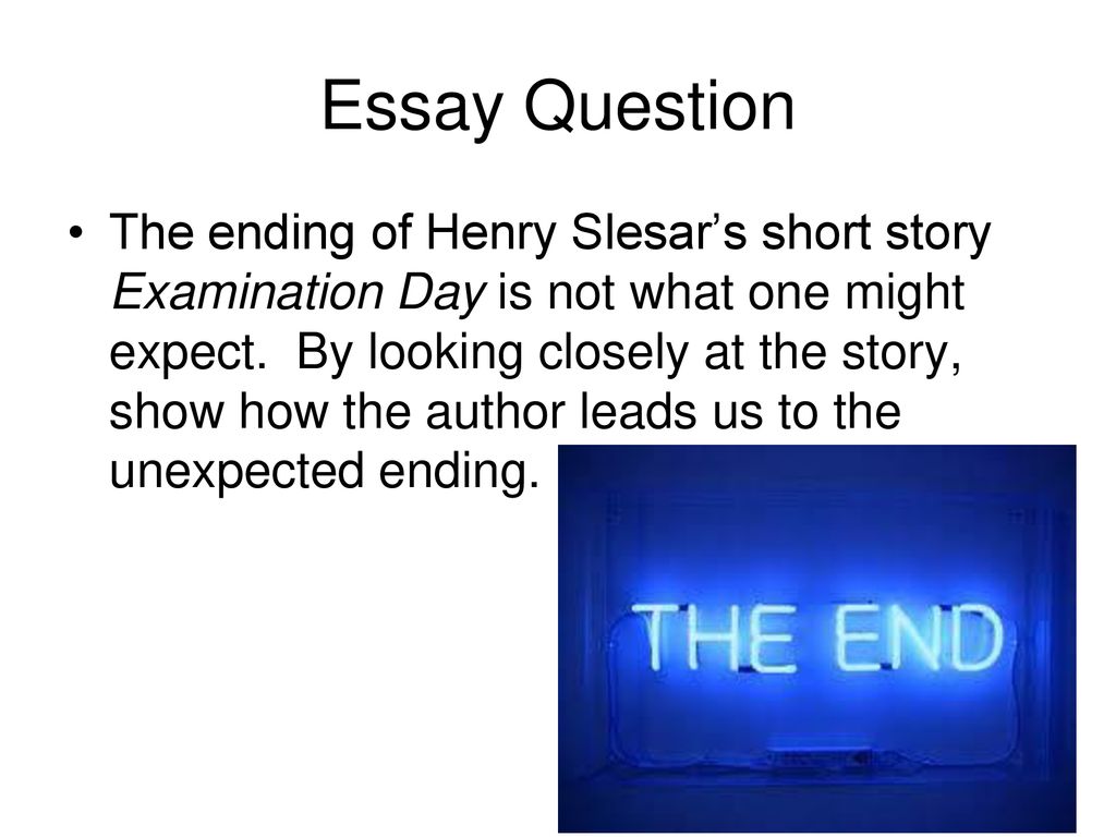 Examination Day' Henry Slesar. - ppt download
