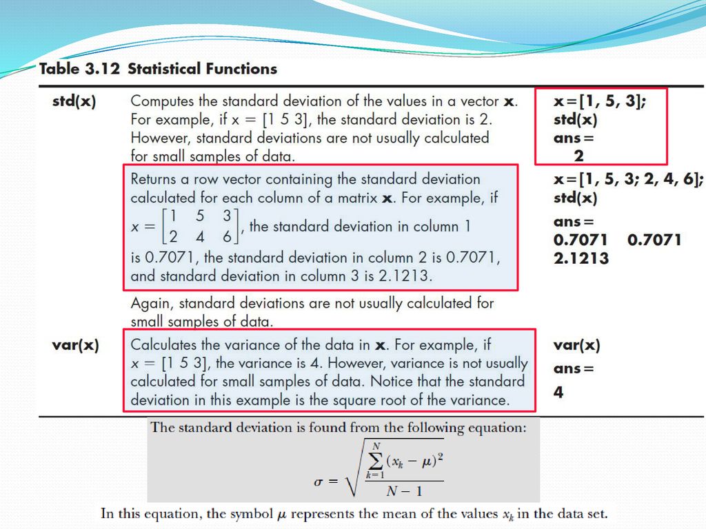 CHAPTER 3 Built-in MATLAB Functions - ppt download