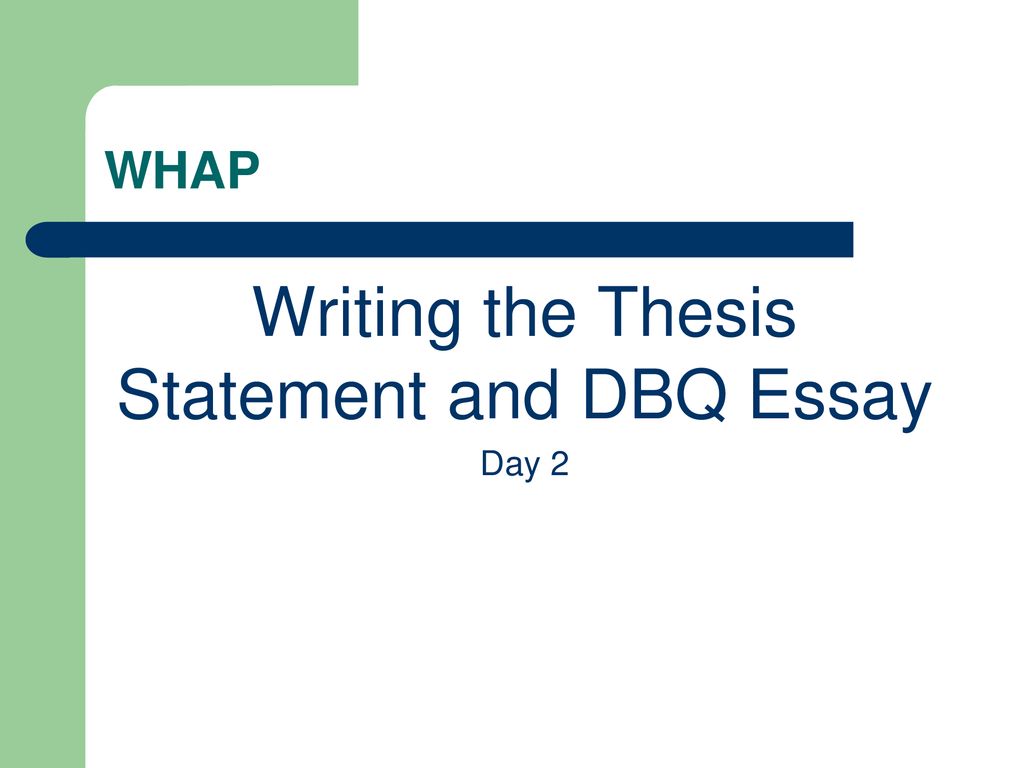 dbq thesis checker