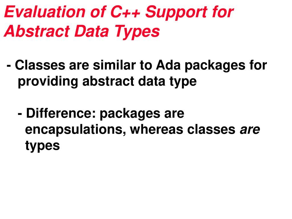 Chapter 11 Abstraction The Concept Of Abstraction Is Fundamental