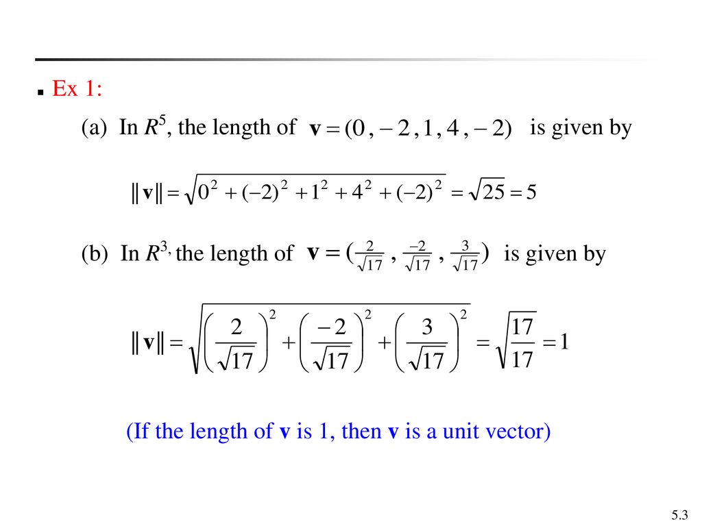 Chapter 5 Inner Product Spaces Ppt Download