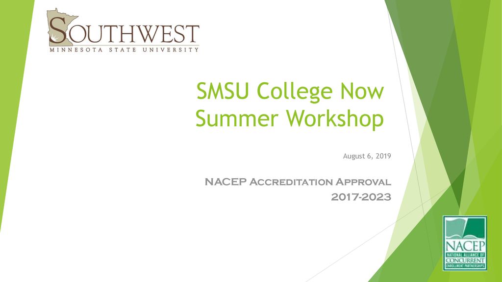 SMSU College Now Summer ppt download