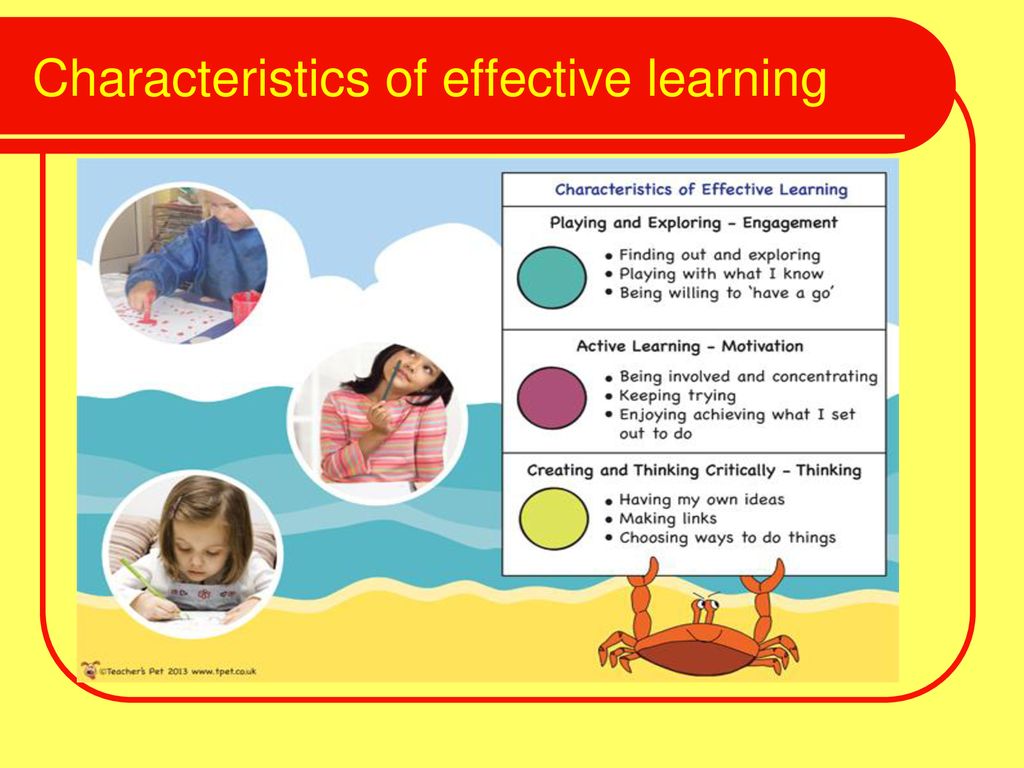 Characteristics of effective learning