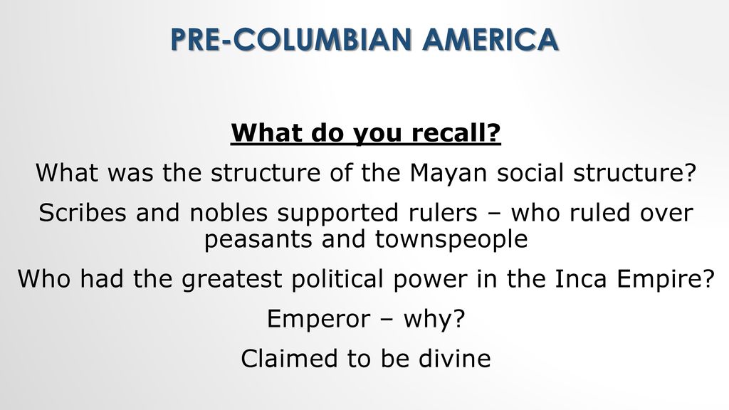 Pre-Columbian America - ppt download