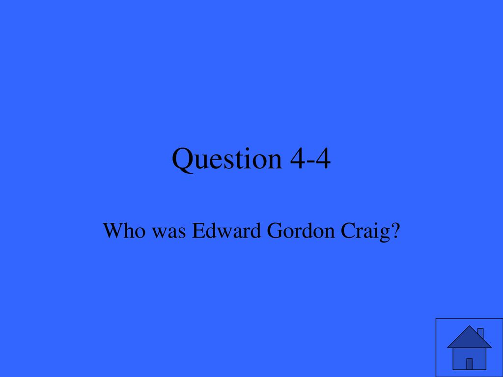 Who was Edward Gordon Craig