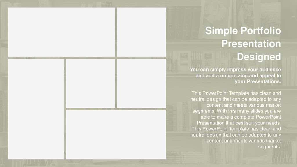 Simple Portfolio Presentation Designed