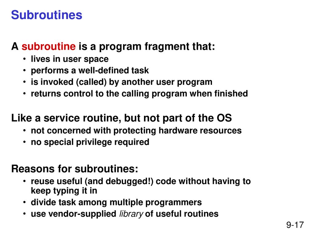 Chapter 9 TRAP Routines and Subroutines - ppt download
