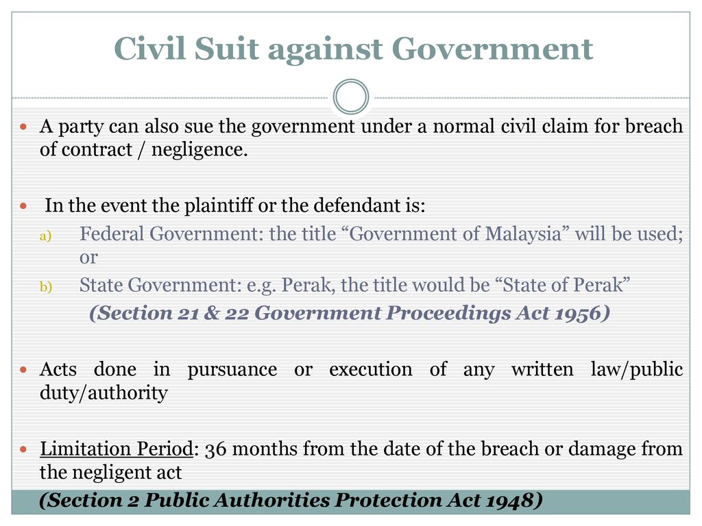 Can You Sue a Public Authority or Government Body? - ppt download