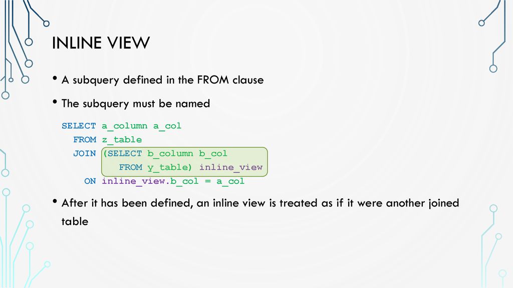 SubQueries Part III. - ppt download