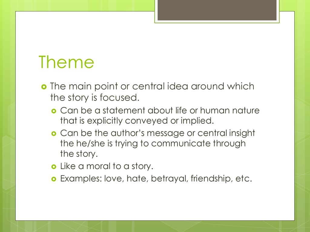 Elements of Narrative Writing ppt download