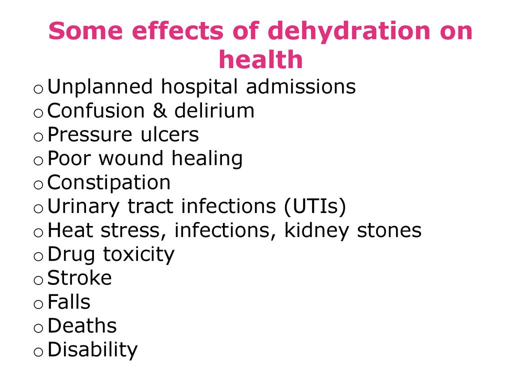 research work on dehydration