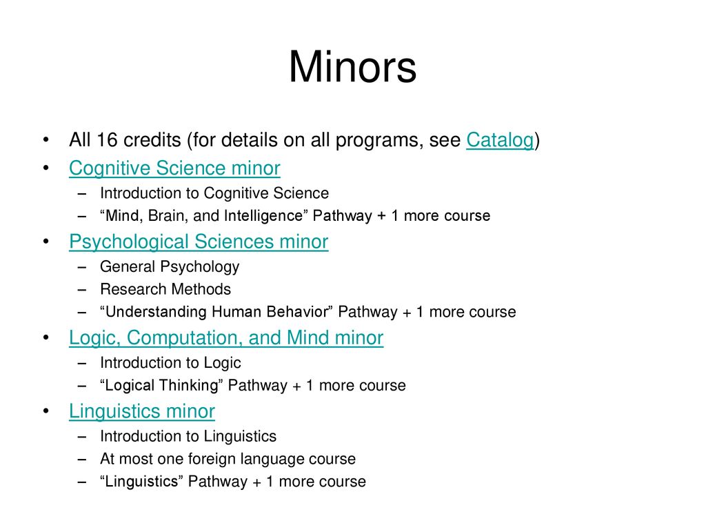 Undergraduate Studies in Cognitive Science ppt download