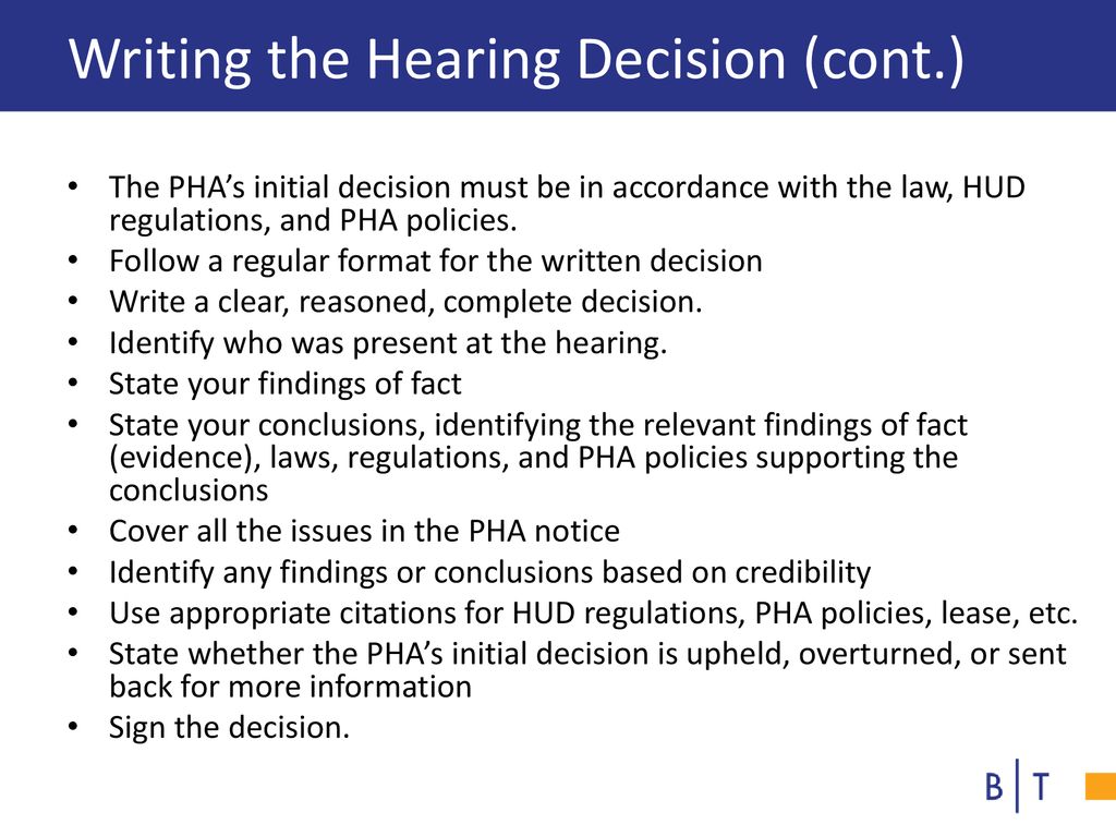 Hearing Officer Guidelines - ppt download