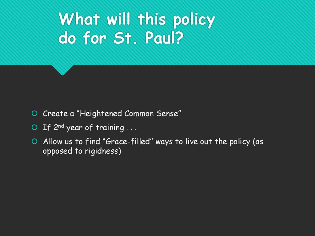 What will this policy do for St. Paul