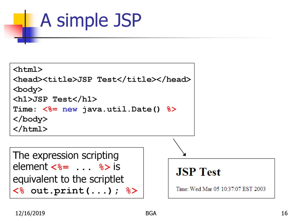 COSC 2956 Internet Tools Java Server Pages. - ppt download
