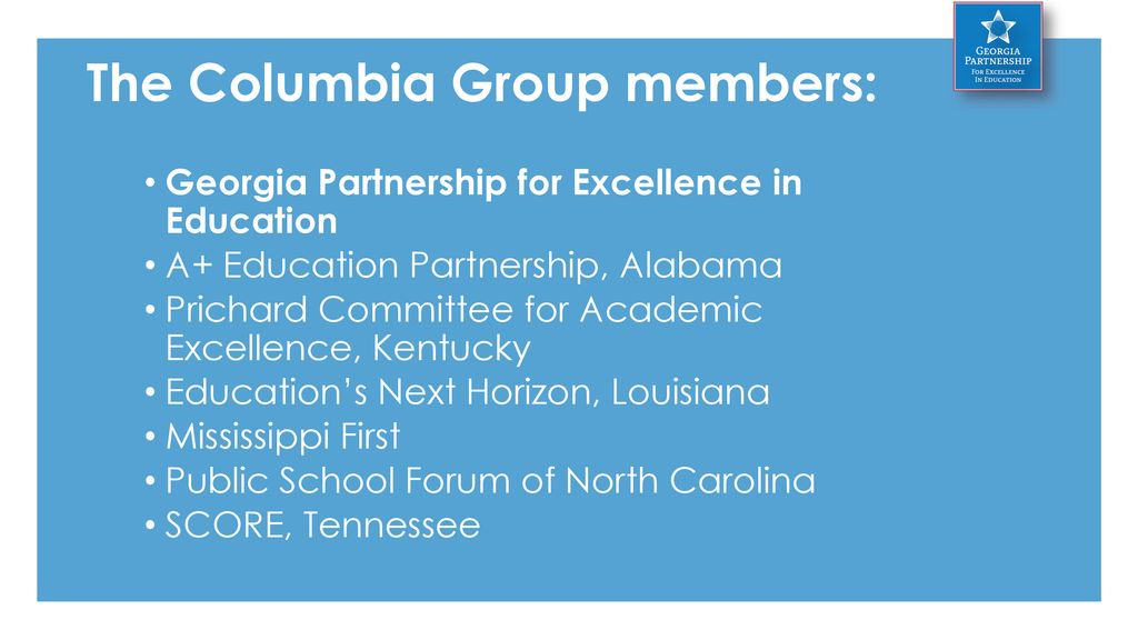 The Columbia Group members: