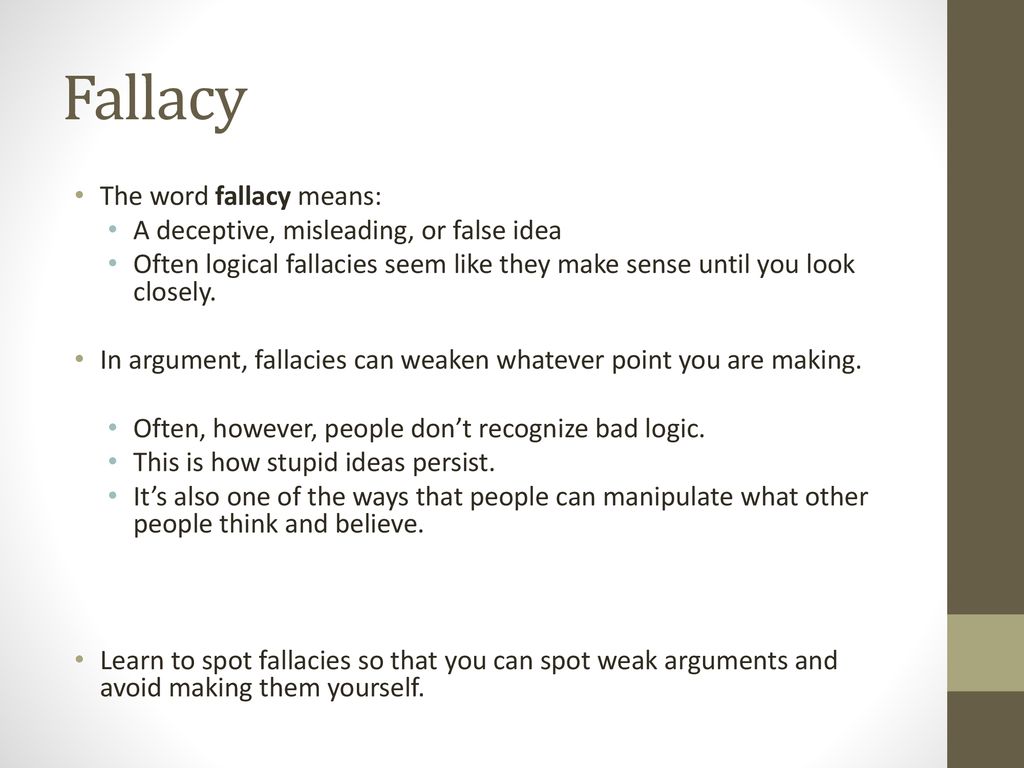 Logical Fallacies How To Avoid Weak Argument - Ppt Download