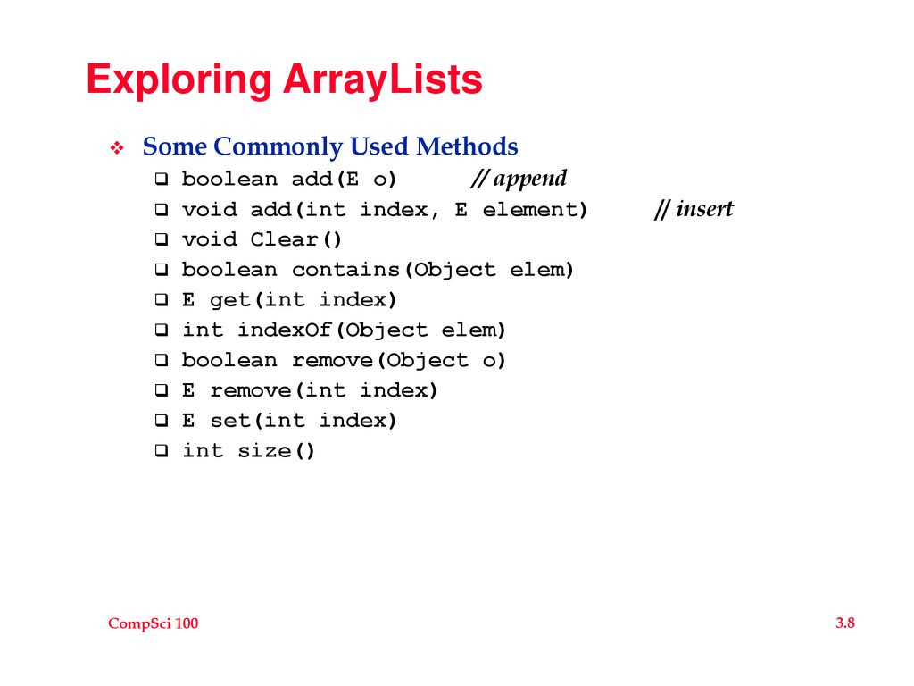 What can you put into an ArrayList? - ppt download