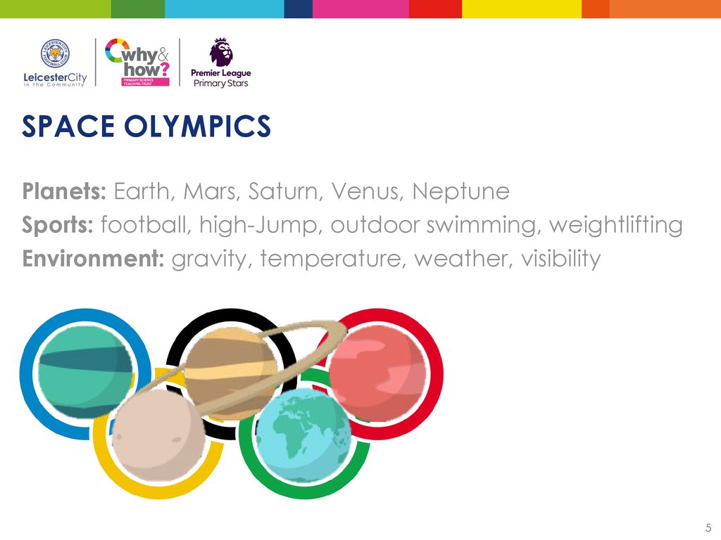 SPACE OLYMPICS Planets: Earth, Mars, Saturn, Venus, Neptune