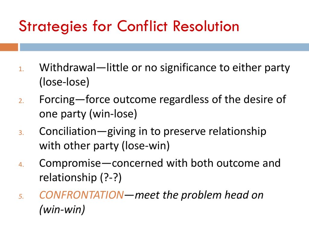 Conflict Resolution: Tips And Techniques - Ppt Download