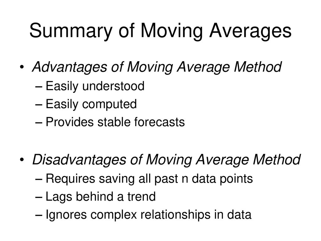 the moving average method