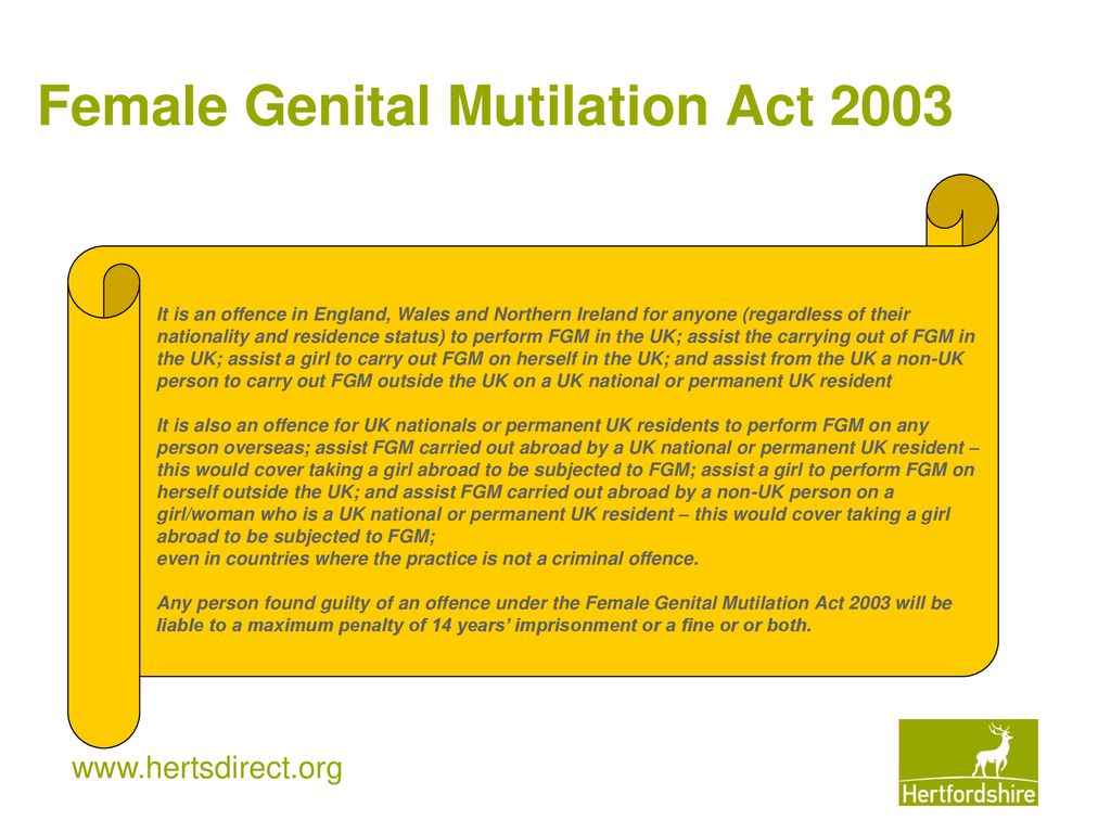 Female Genital Mutilation (FGM) - ppt download