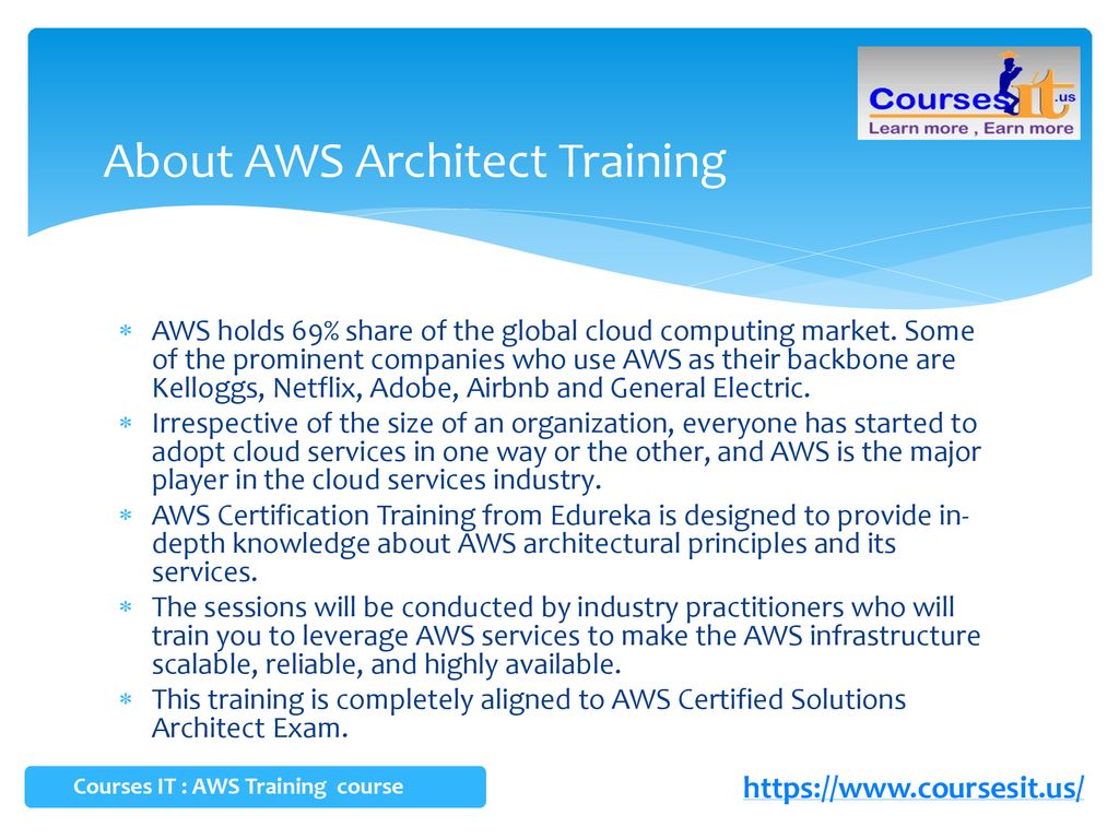 About AWS Architect Training