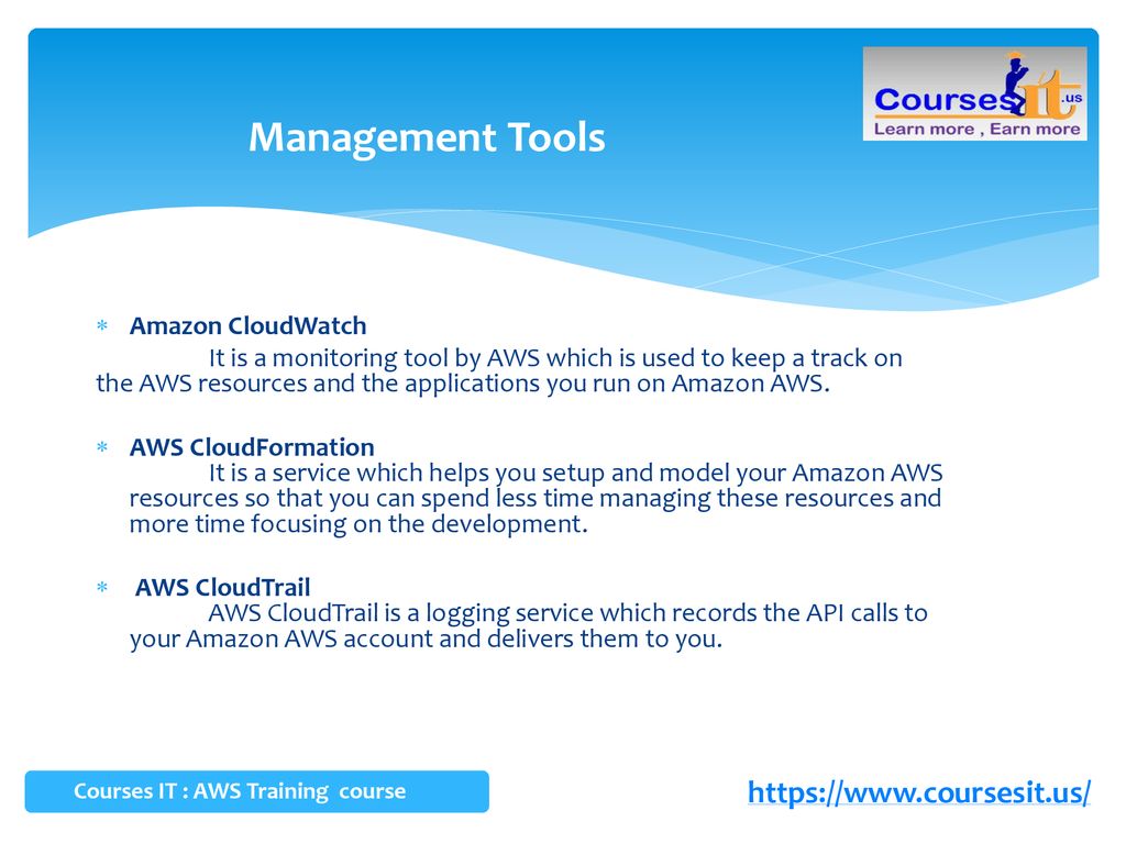 Management Tools   Amazon CloudWatch