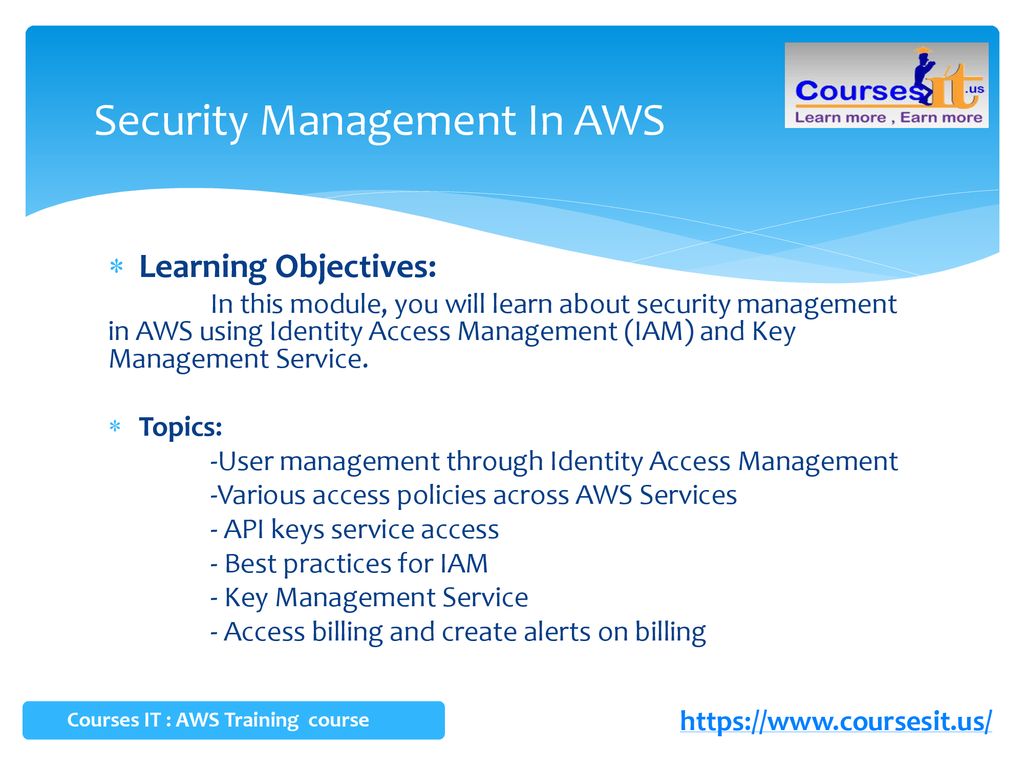 Security Management In AWS