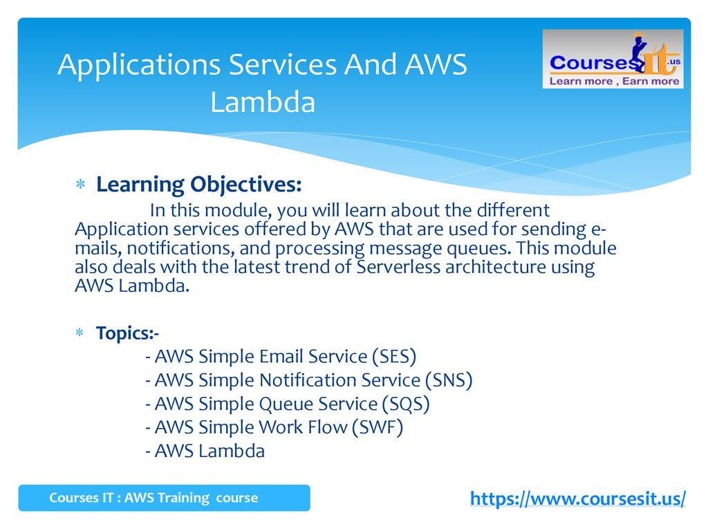 Applications Services And AWS Lambda