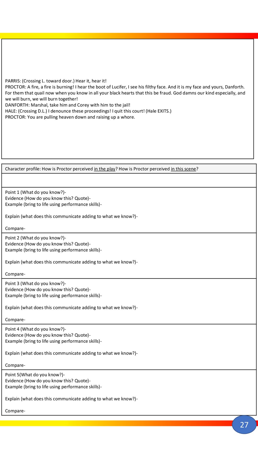 Component 1 20 Mark Question Booklet ppt download