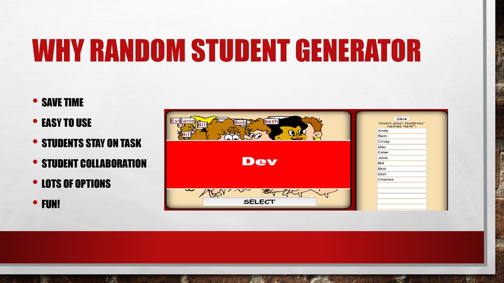 Random student generator - ppt download