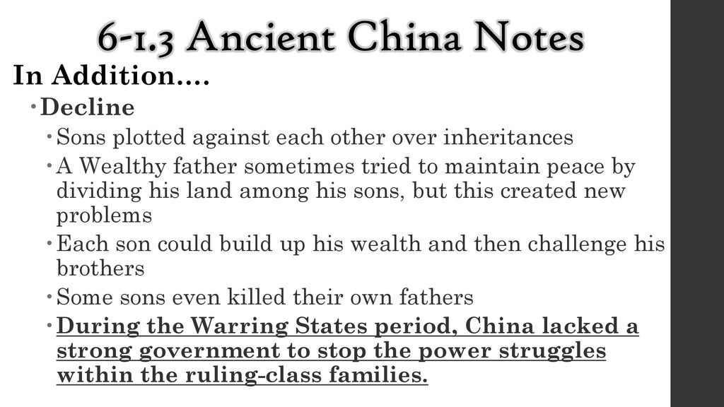 ancient china decline