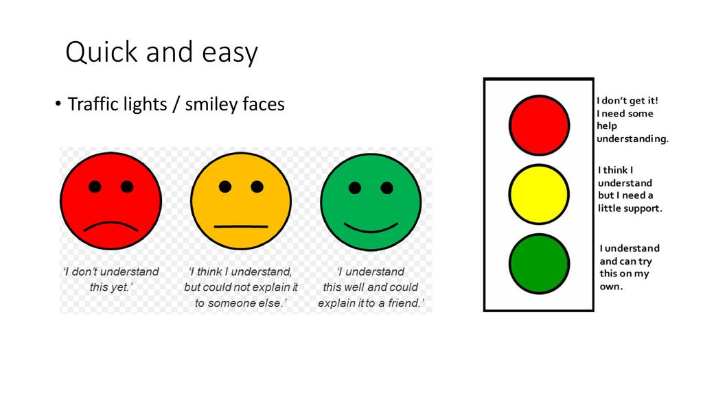 self evaluation smiley faces