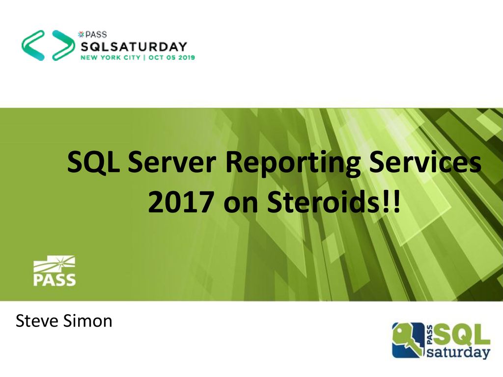 Sql server reporting services 2017 on steroids ppt download