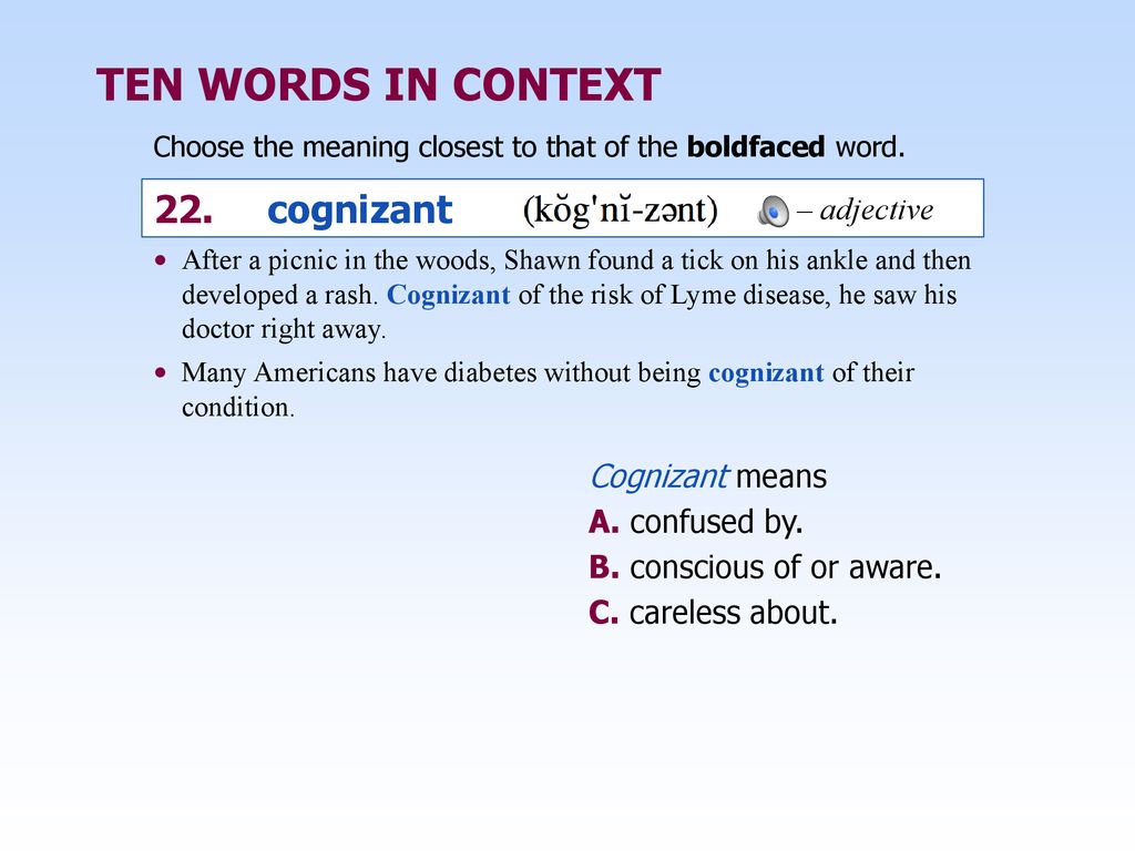 SAT Vocabulary Skills Aim How are we going to advance our SAT