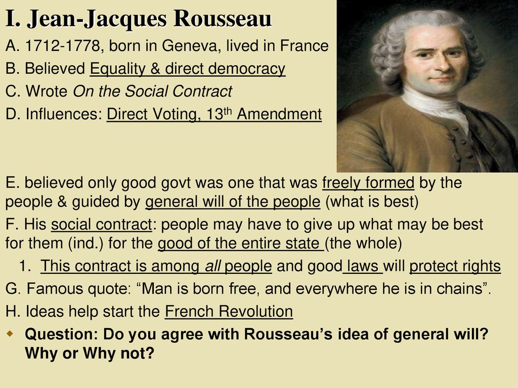 byrde en sælger transmission The Enlightenment: Rousseau & Beccaria - ppt download