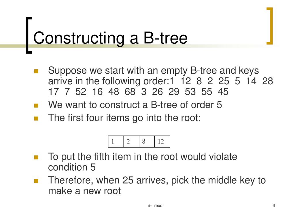 B-Trees B-Trees. - Ppt Download