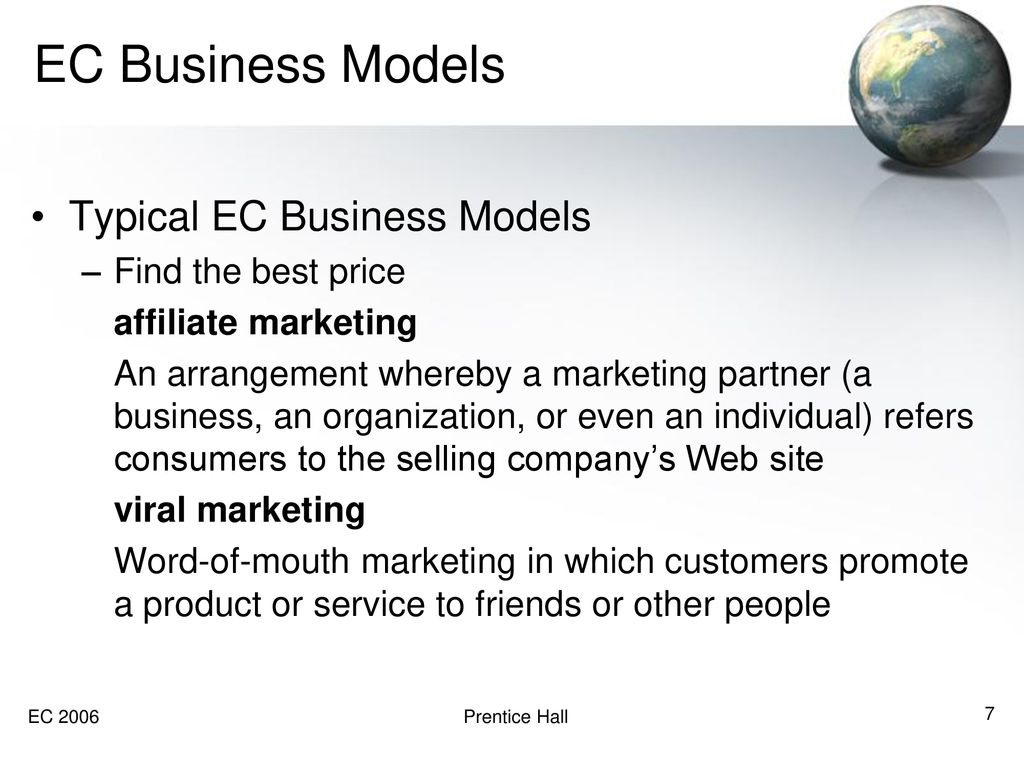 Ec Business Models Ppt Download