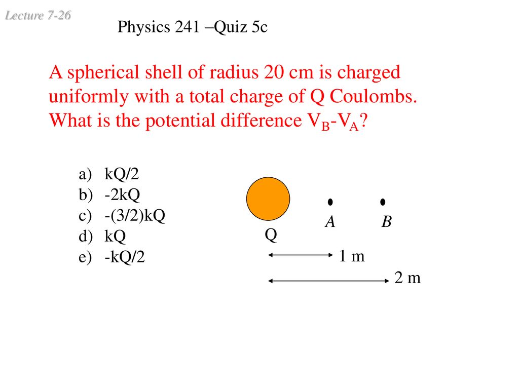 Electric Potential Energy Of A Charge Continued Ppt Download