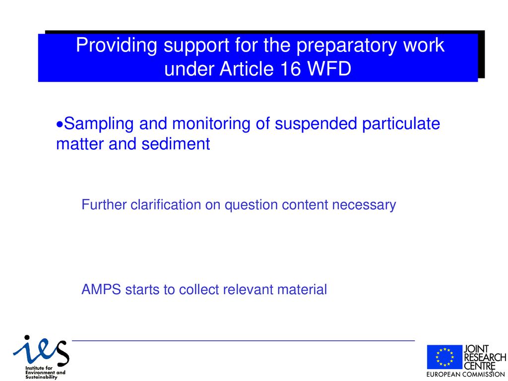 Amps 2 Analysis And Monitoring Of Priority Substances And Chemical
