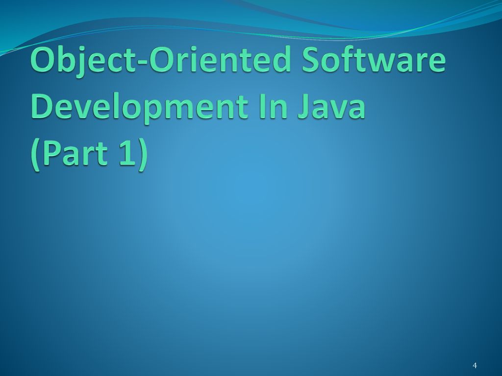 LESSON 3 Reviewing Java Implementation Of OO Principles – Part 1 - ppt ...