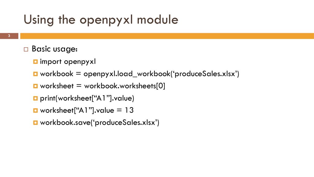 Working with Excel Files - ppt download