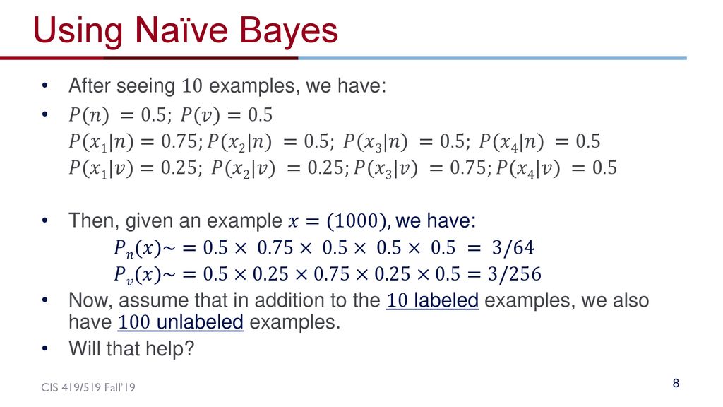 Un Semi Supervised Learning Em And K Means Ppt Download