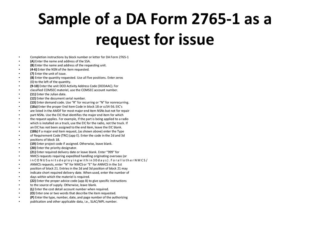 Dd Form 2765