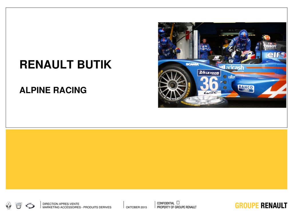 renault butik alpine racing - ppt download