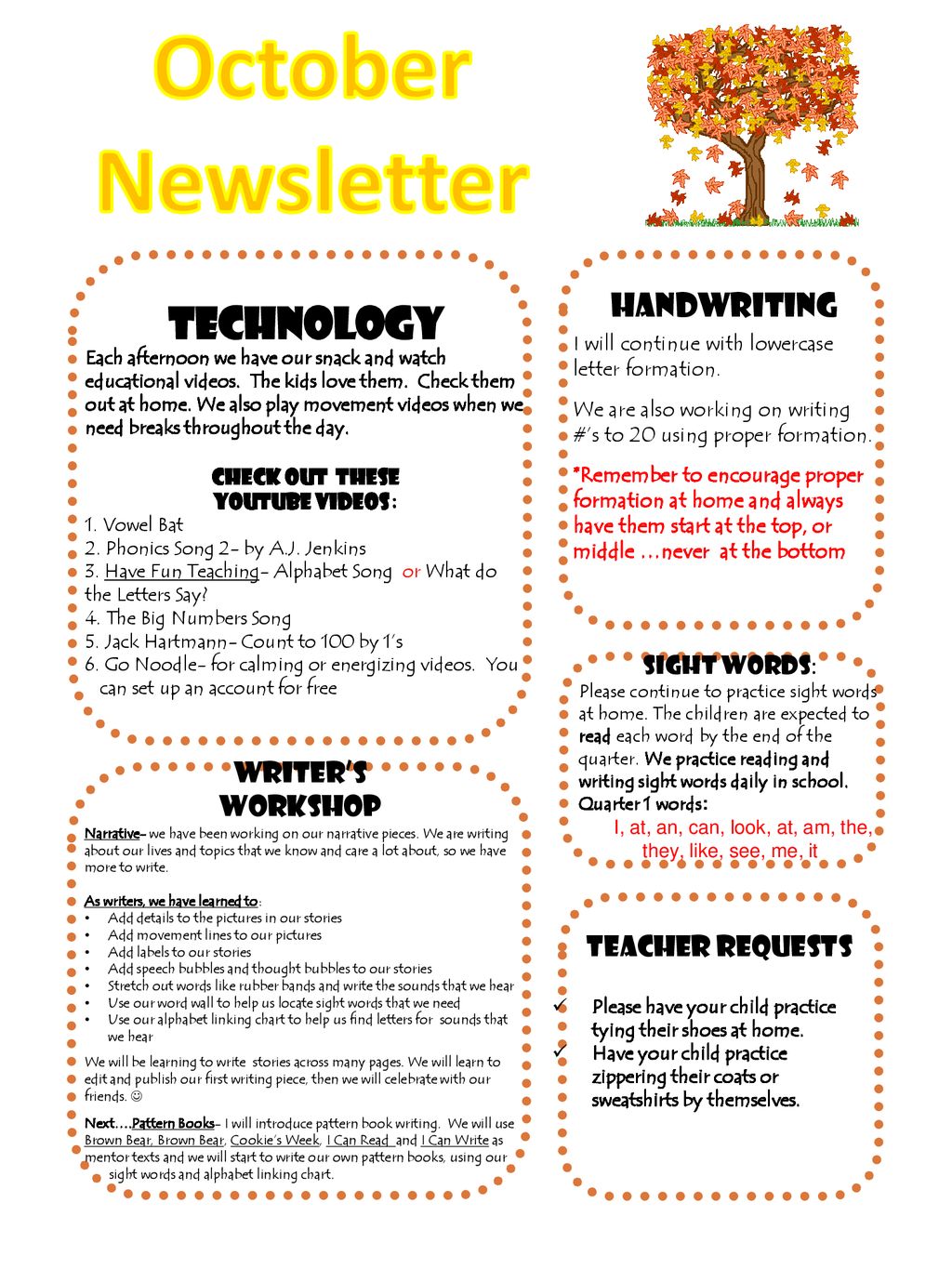 October Newsletter Eureka Highlights Important Dates Ppt Download