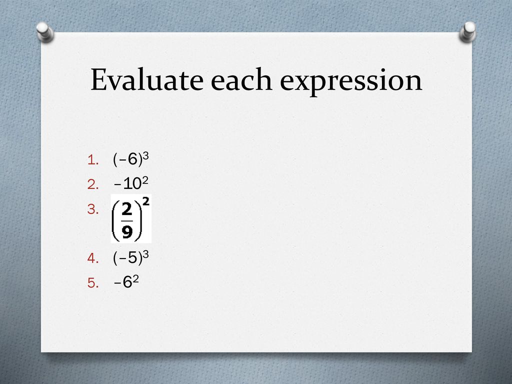 Powers & Exponents Holt Algebra I – ppt download