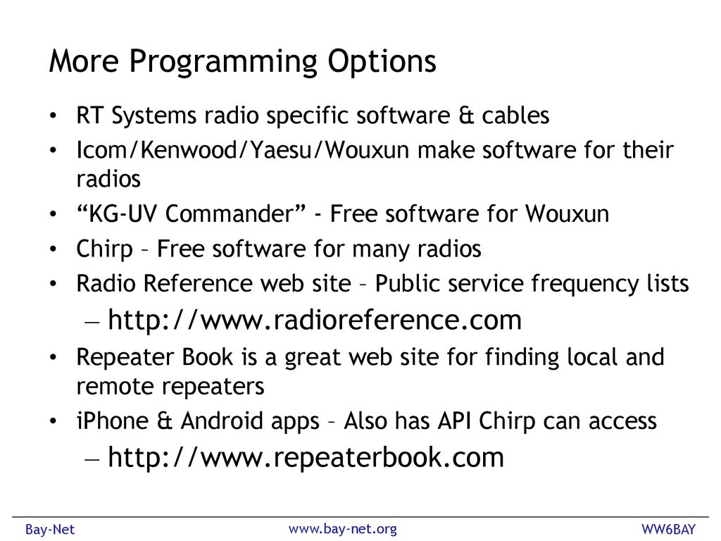 chirp programming public service frequencies