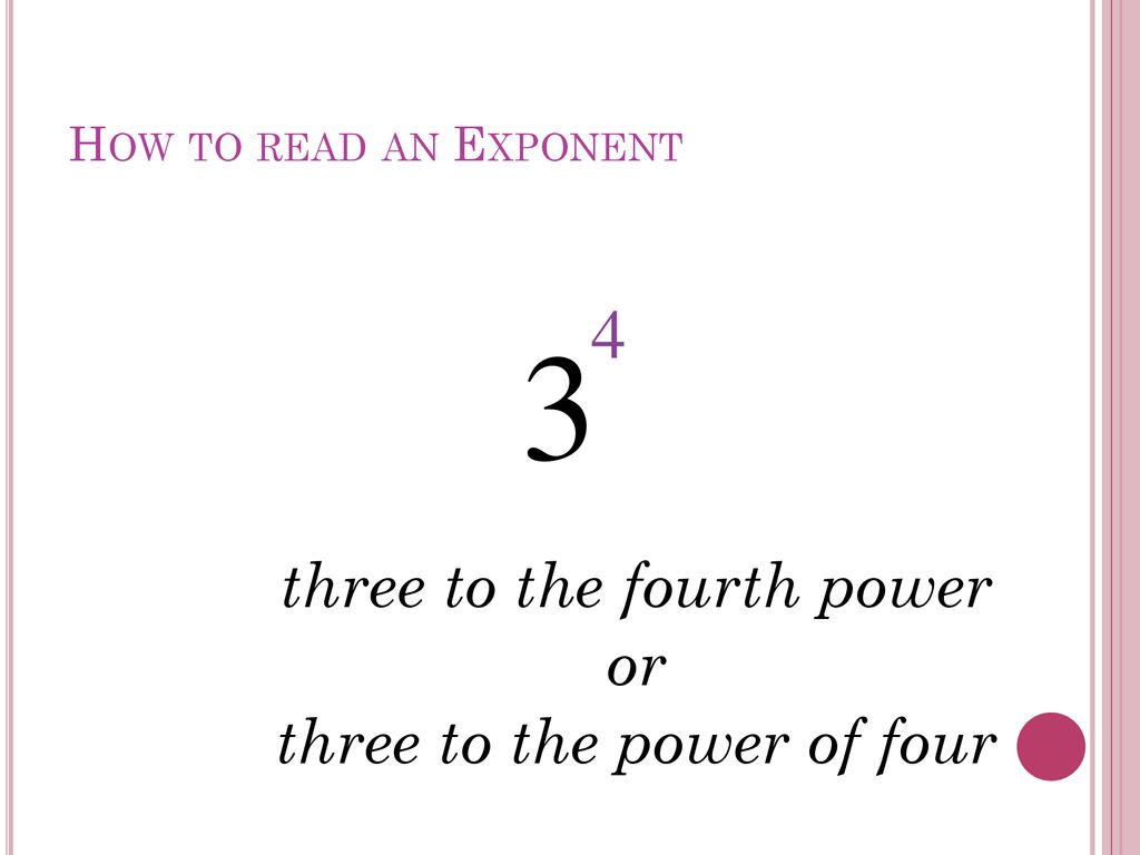 Exponents. - ppt download